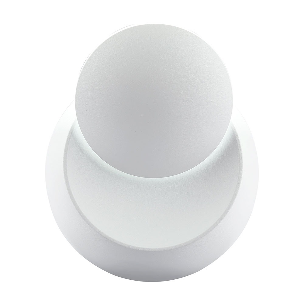 5W Lampada da parete Rotondo Corpo Bianco Rotatable IP20 Bianco naturale img 3