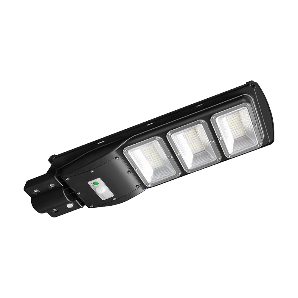 12W LED Plastic Solar Street Light 6000K Black Body img 2