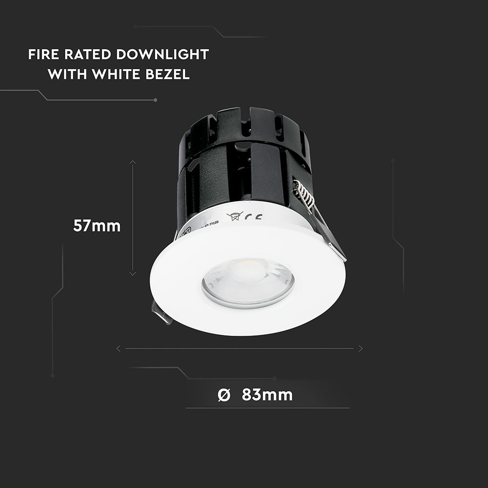 10W Spot LED Bluetooth Fire Rated CCT Changeable Dimmable IP65