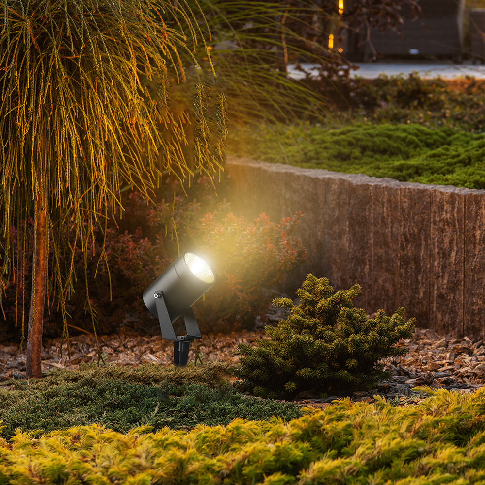 10W LED Spike Light Aluminum Black Body IP65 3000K