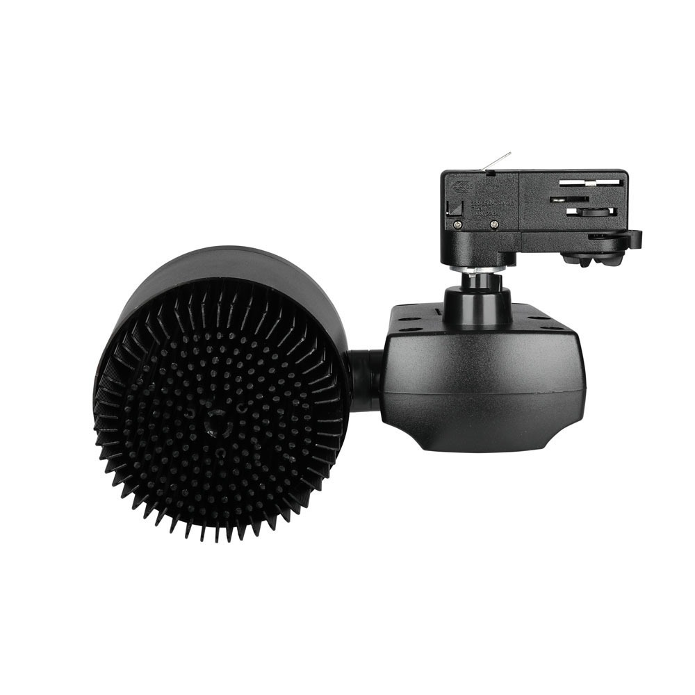 40W Euro Proiettore a pista LED COB Bordo Nero Bianco Freddo img 1