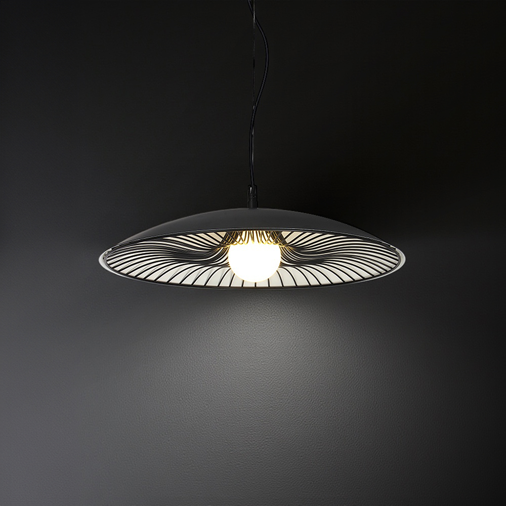 G9 Decorative Hanging Lamp (D450*H60mm) Black+White img 1