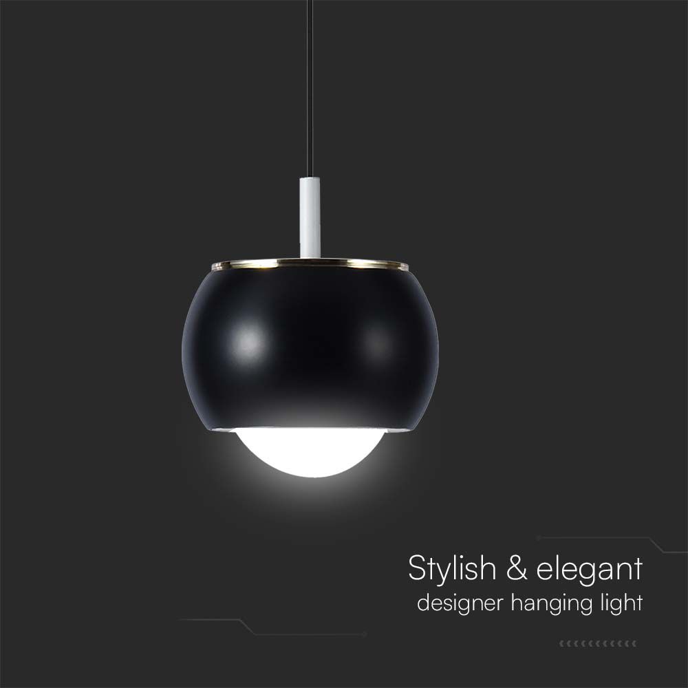 9W LED Designer Hanging Lamp (10*10*100CM) Black 3000K img 1