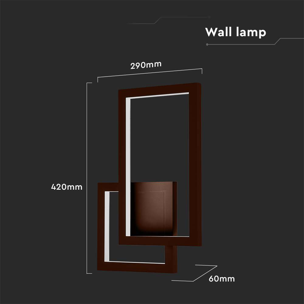 Lampada LED da Muro 20W Colore Corten 3000K IP20