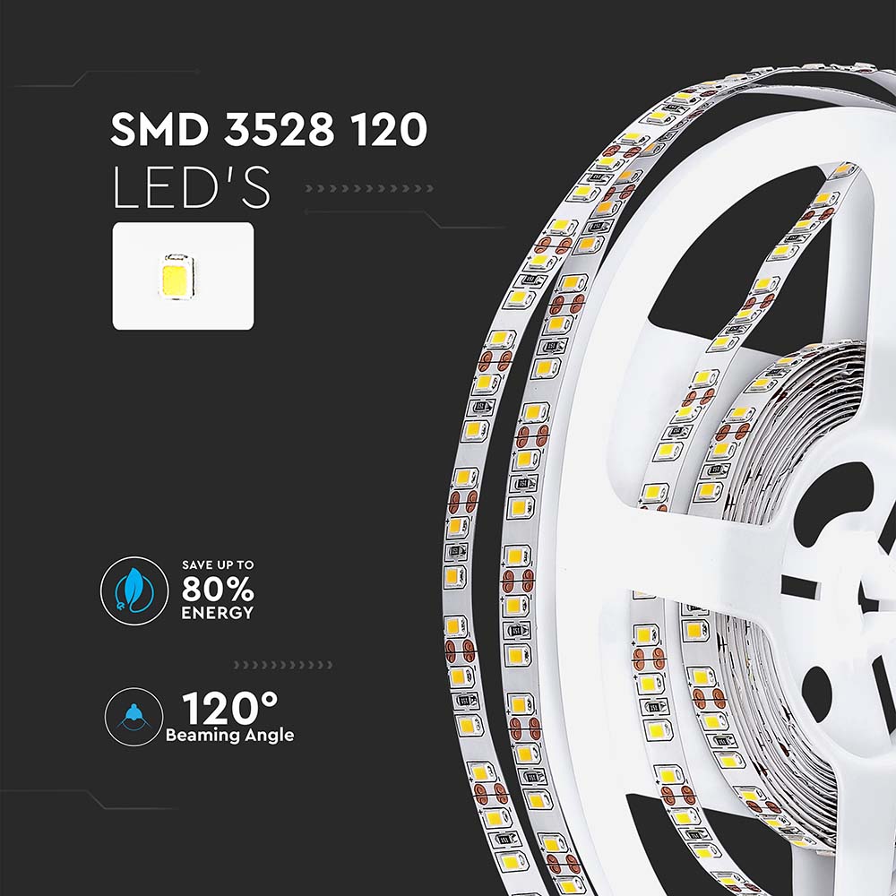 LED Strip SMD3528 - 120 LEDs 4500K IP20 img 1