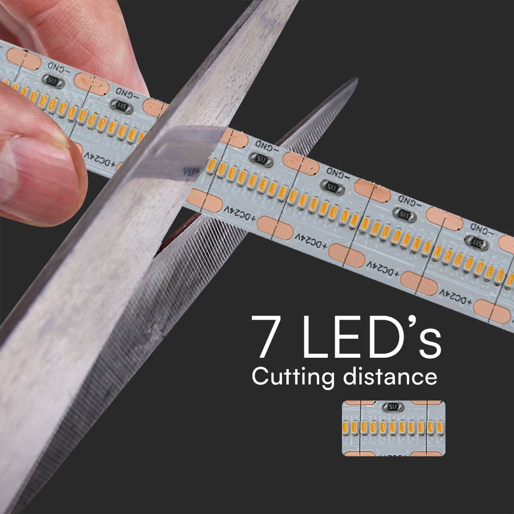 LED Strip - 700 LEDS 24V IP20 3000K CRI>95 150LM/W Real Color Series img 1
