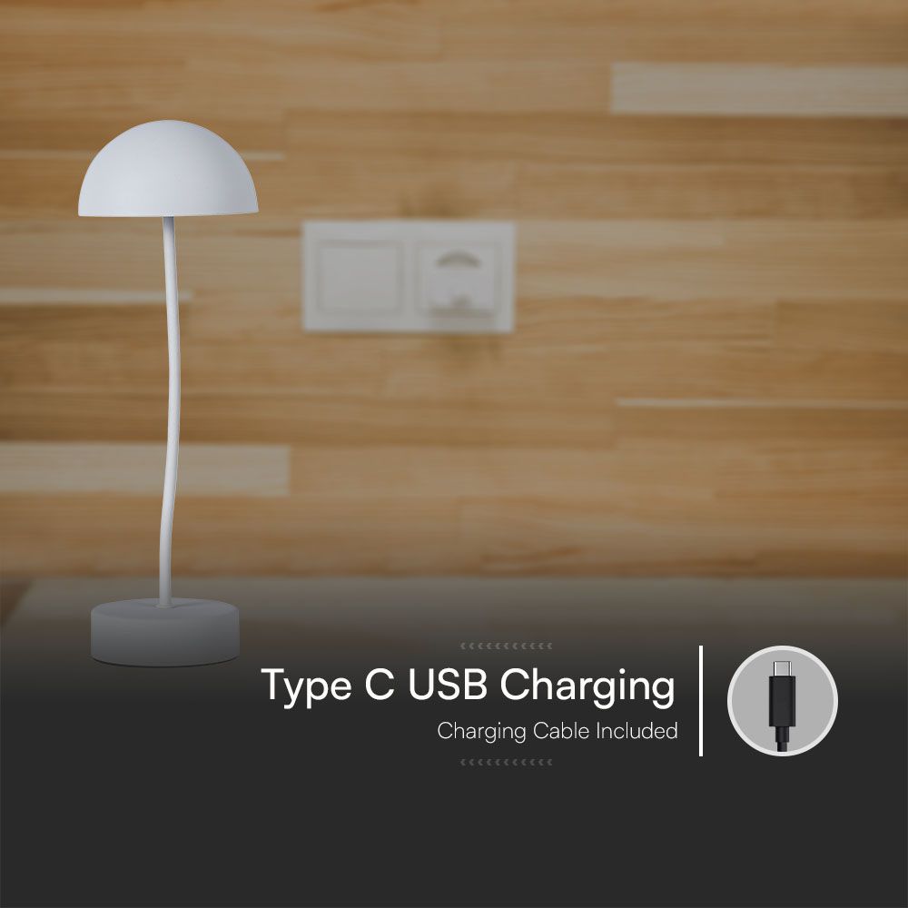 3W LED Table Lamp 3000K White Body img 2