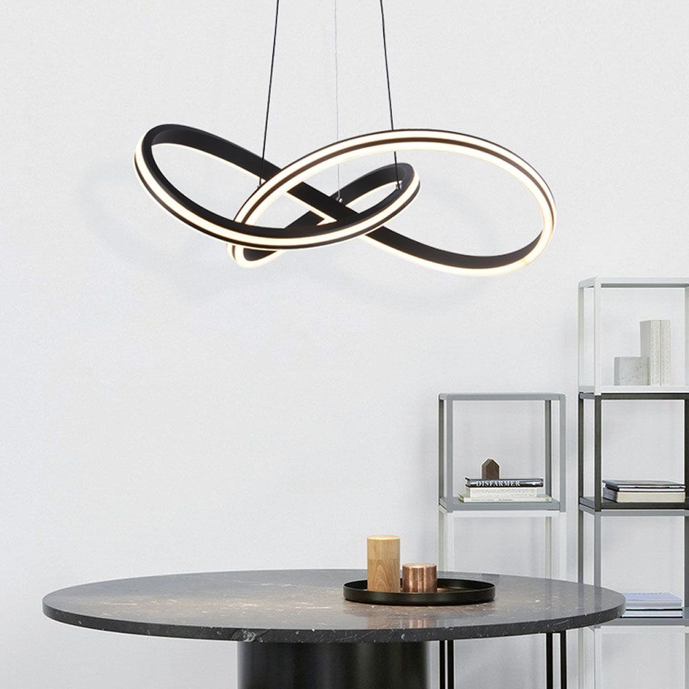 LED Designer Pendant Lampholder Black + White Body D600