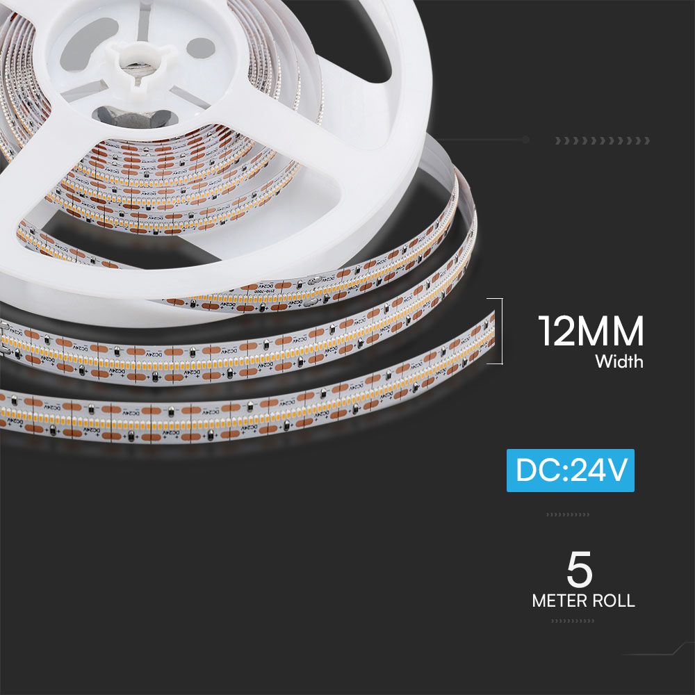 LED Strip - 700 LEDS 24V IP20 3000K CRI>95 150LM/W Real Color Series img 4