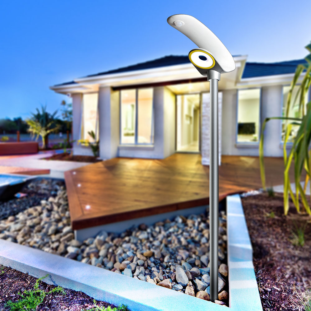 LED Solar Garden Light 20W Pir Sensor RF Control 4000K