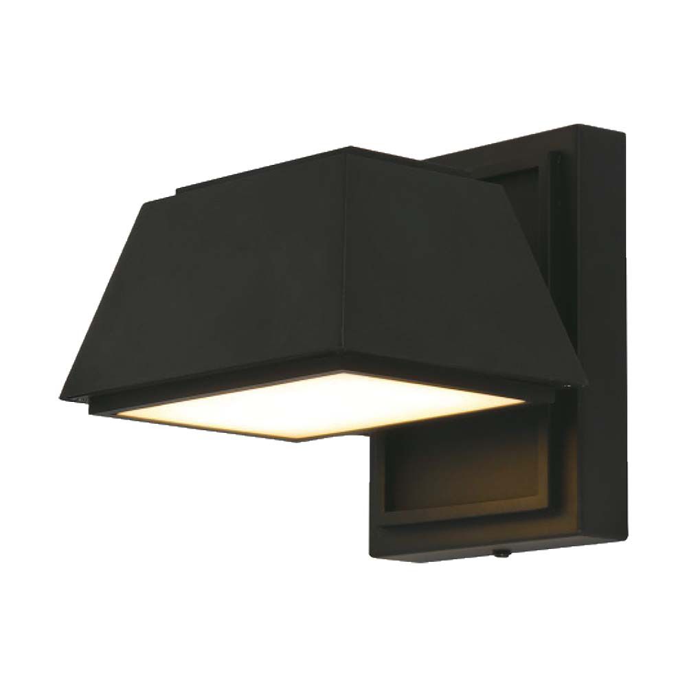 Lampada LED da Muro 15W 120LM/W Doppio Fascio Luminoso Colore Nero 3000K IP65