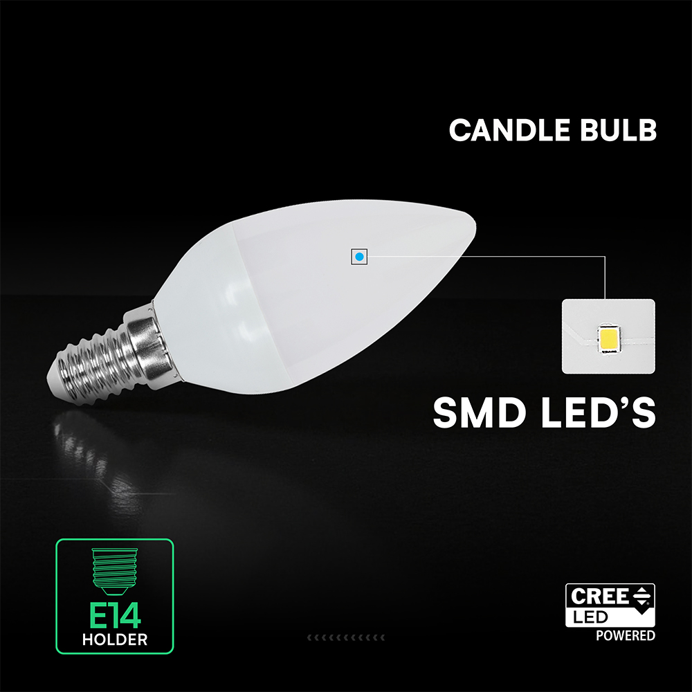 4.5W LED Candle Bulb E14 CREE CHIP 4000K