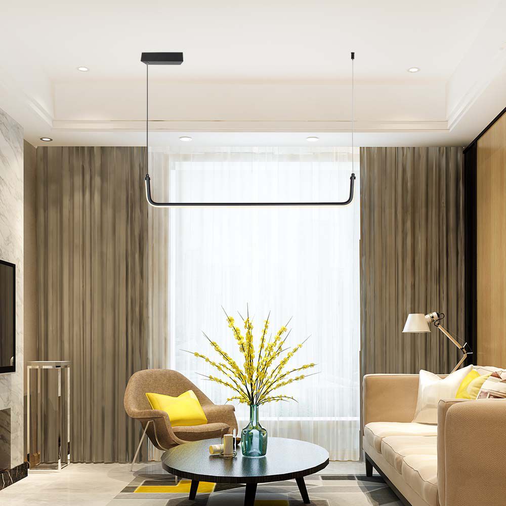 Lampadario LED a Sospensione dal Design Moderno Colore Nero