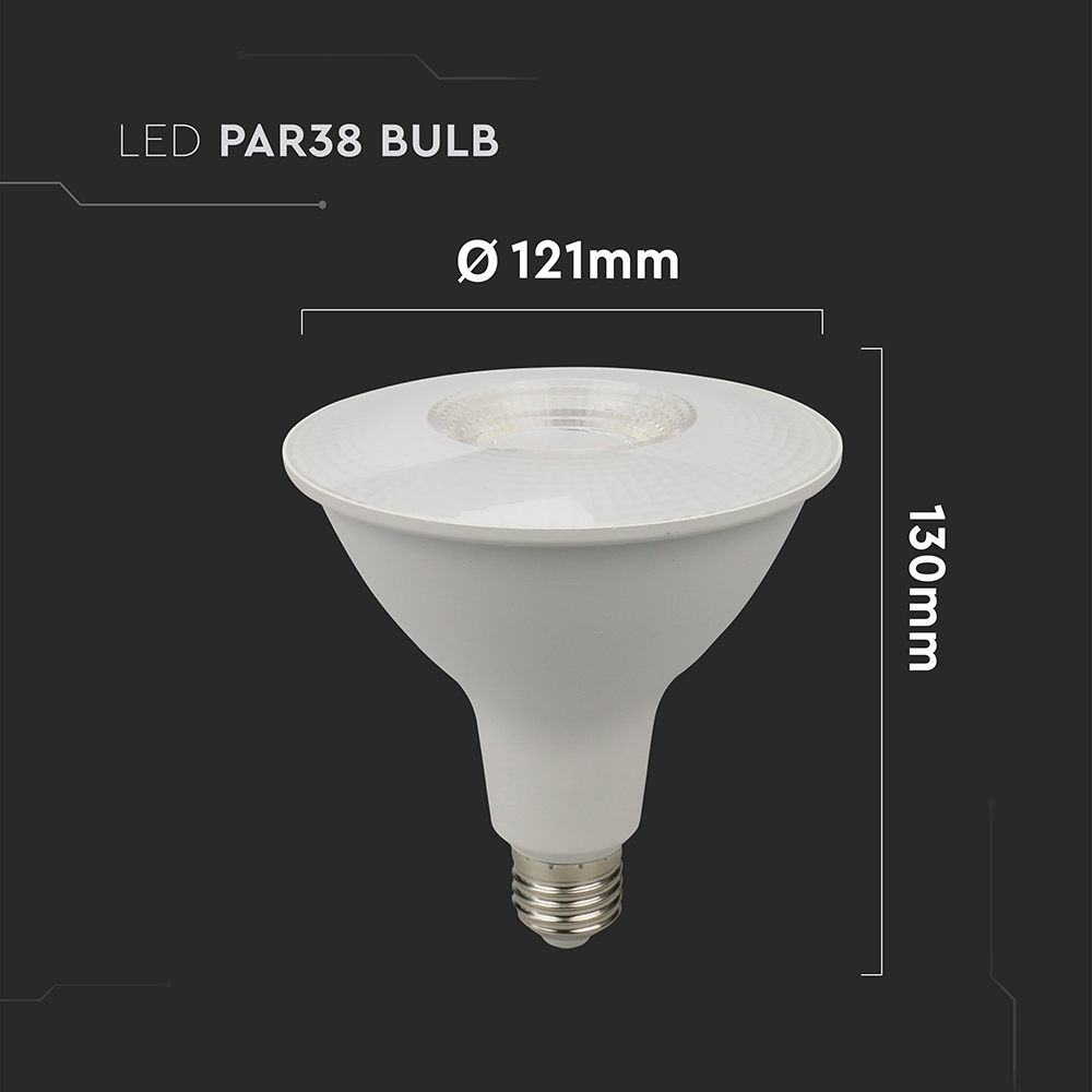 LED Bulb - 12.8W PAR38 E27 6500K