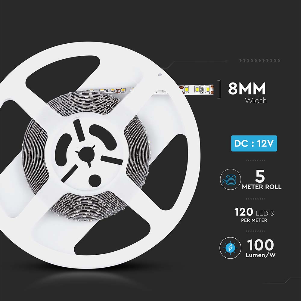 LED Strip SMD3528 - 120 LEDs 4500K IP20 img 5