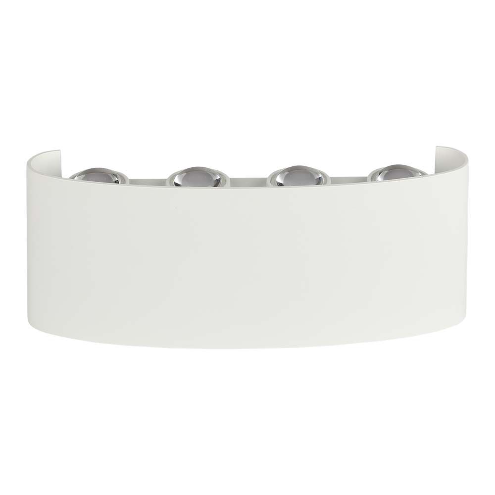 8W LED Wall Light Sand White IP54 4000K img 2