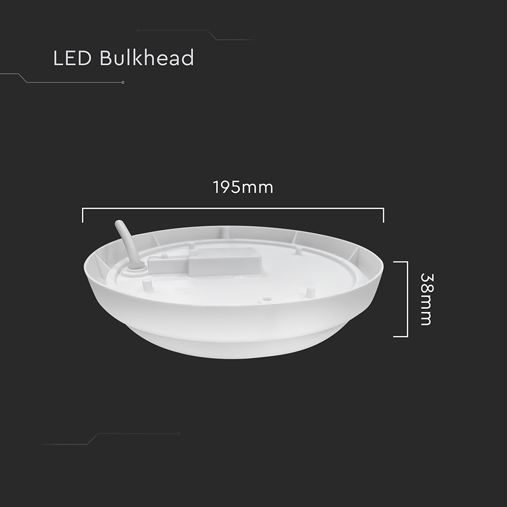 18W LED Bulkhead 4000K