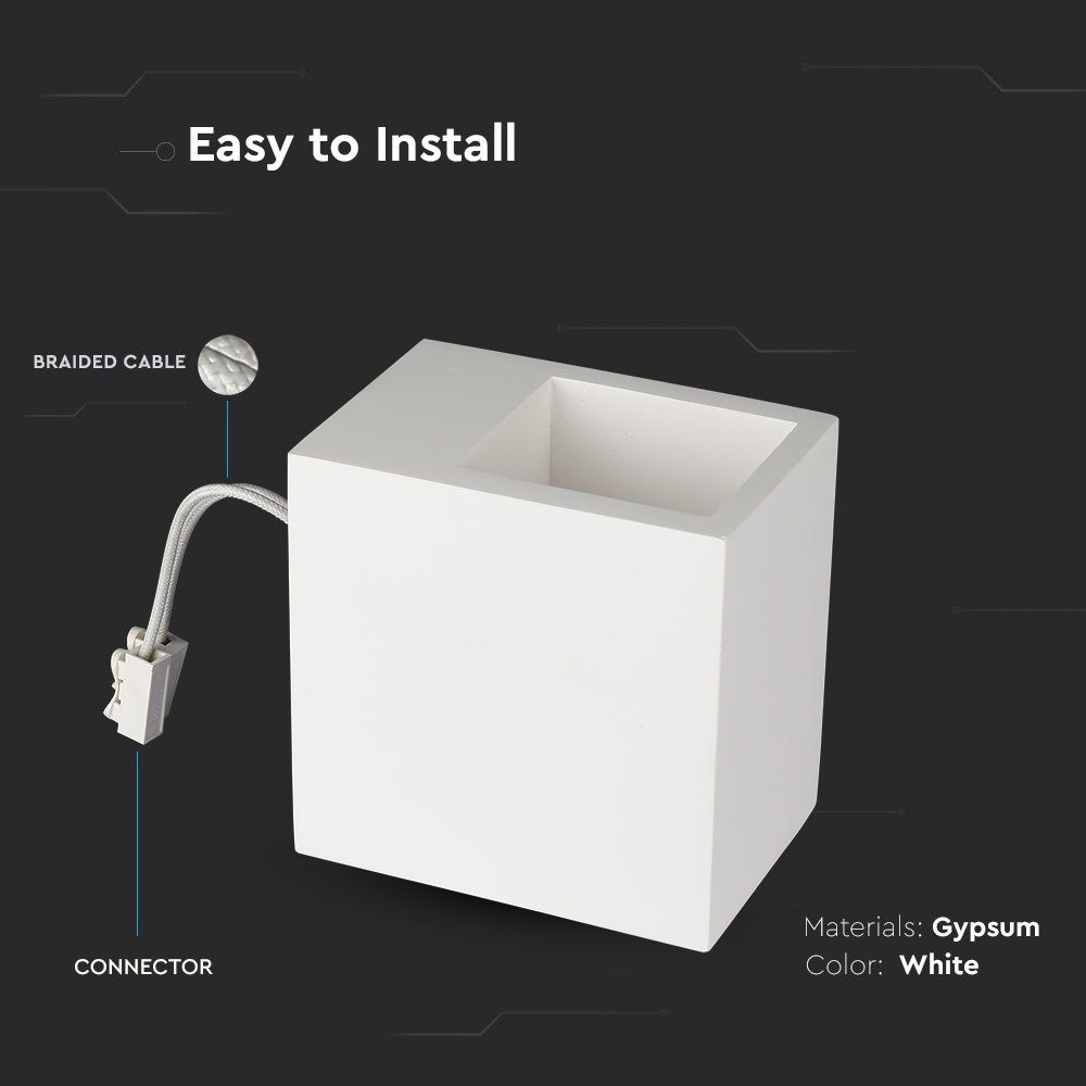 G9 Fitting Quadrato Binanco img 1