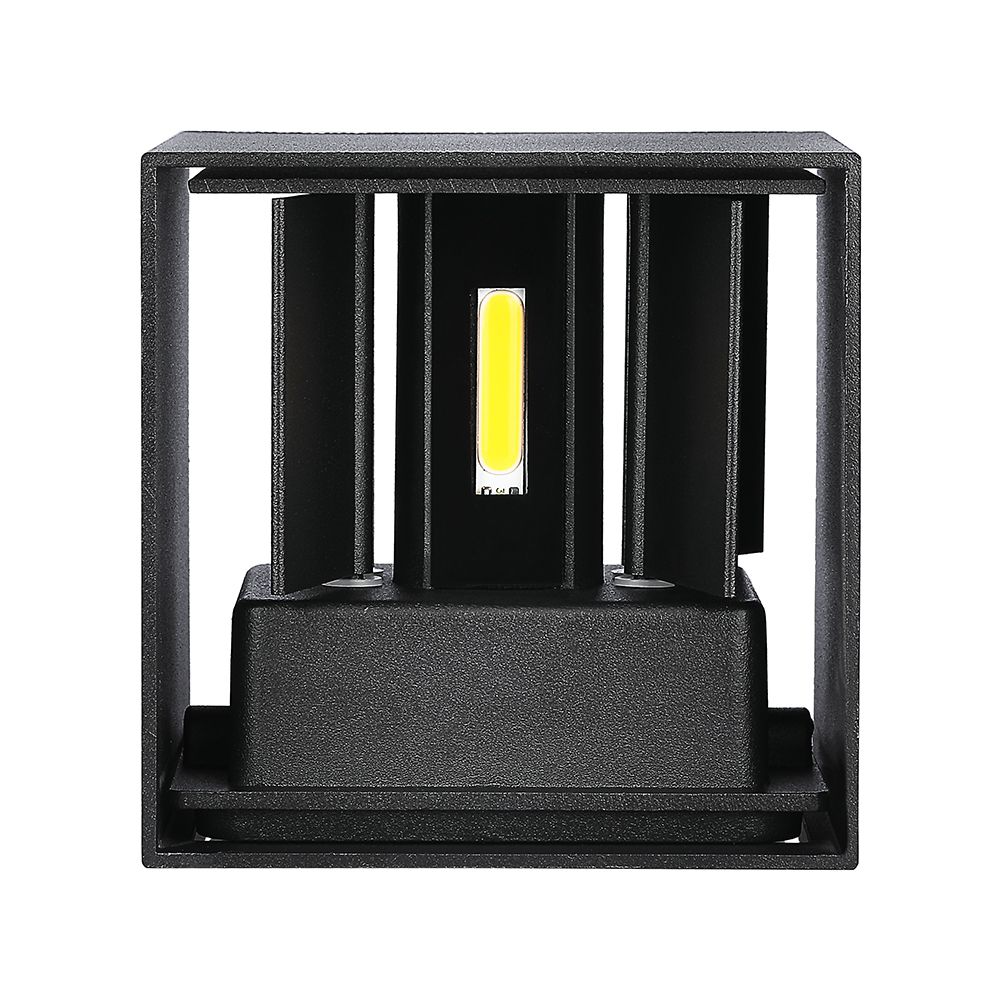 5W Wall Lamp With Bridglux Chip Black Body Square IP65 3000K img 1