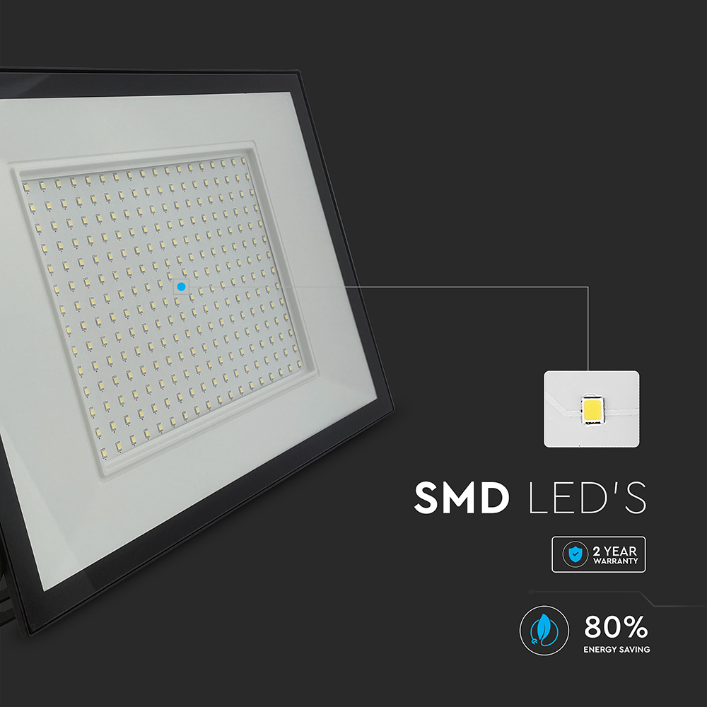 200W LED Floodlight 4000K Black Body