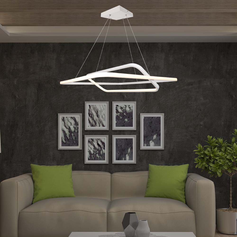 LED Designer Metal Hanging Light White 3000K Dimmable img 1