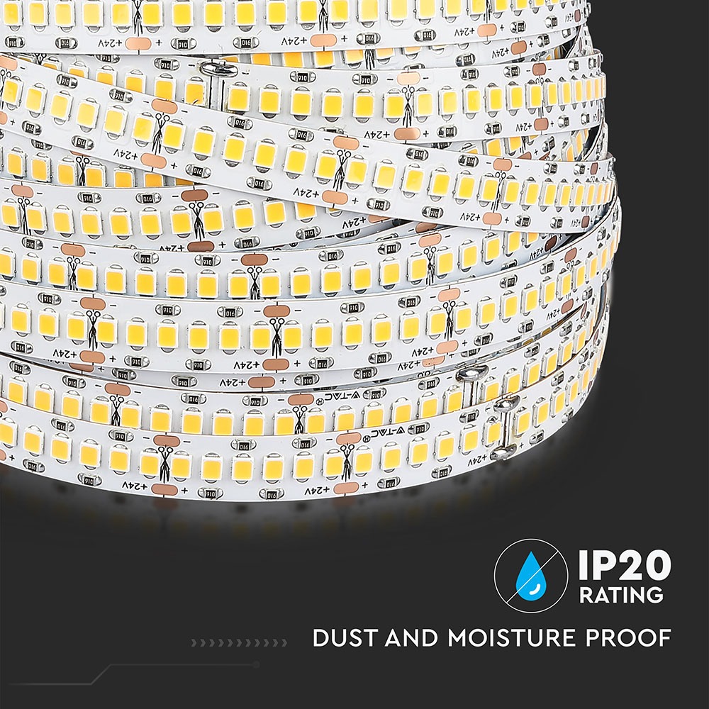LED Striscia 10 Metri SAMSUNG 2835 240 LEDs 24V IP20 6000K CRI95+ img 6