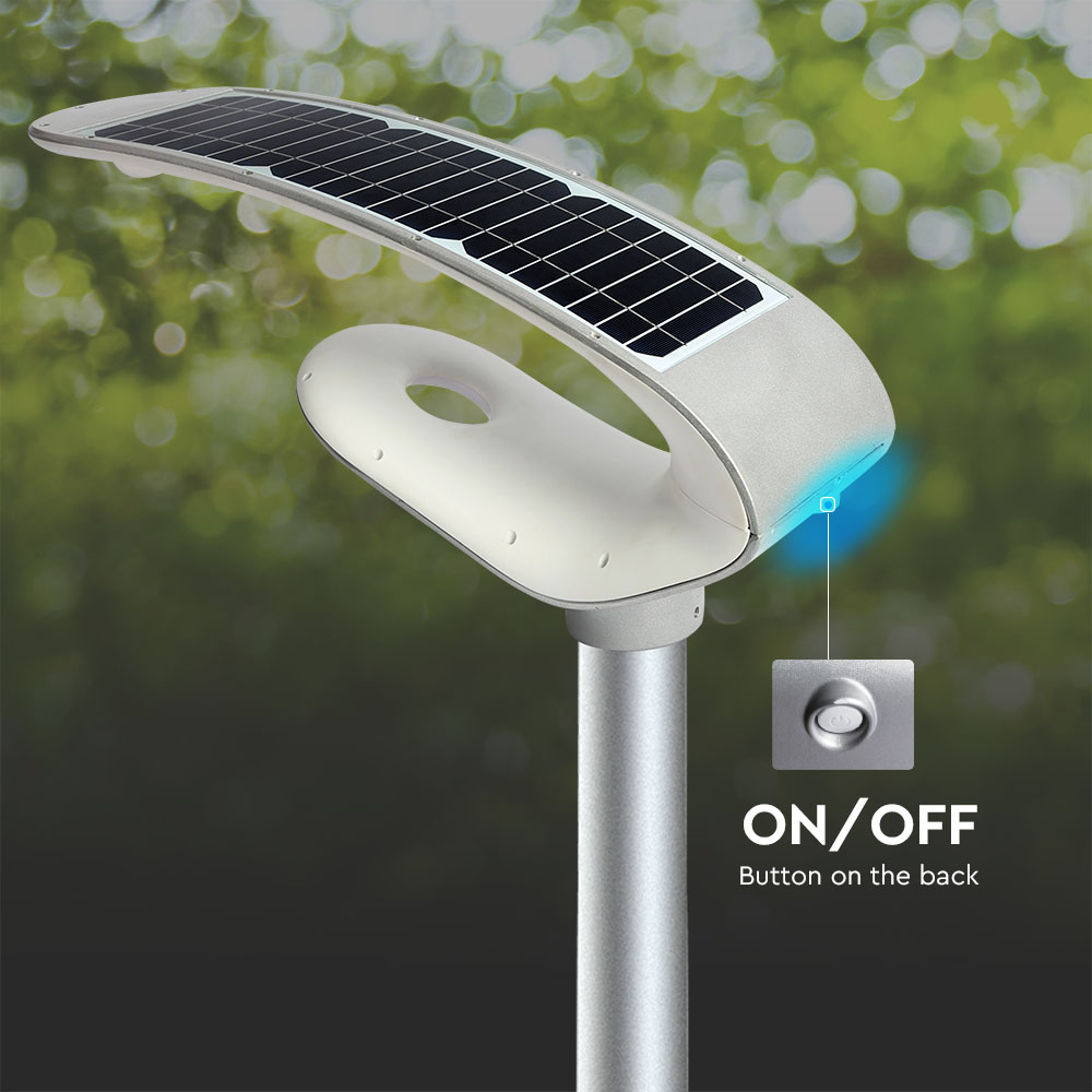 LED Solar Garden Light 20W Pir Sensor RF Control 4000K img 4