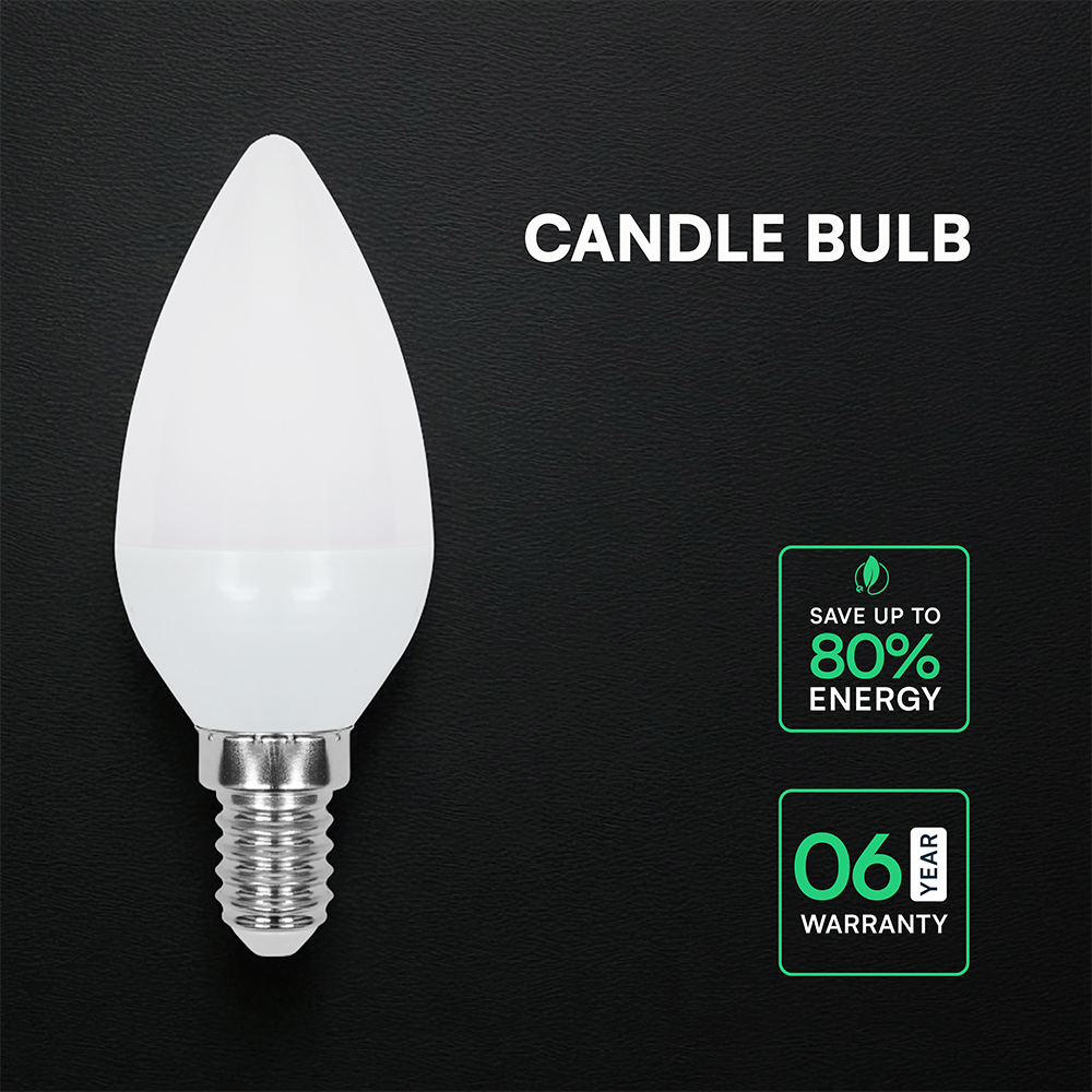 3.7W LED Candle Bulb E14 CREE CHIP 3000K img 2