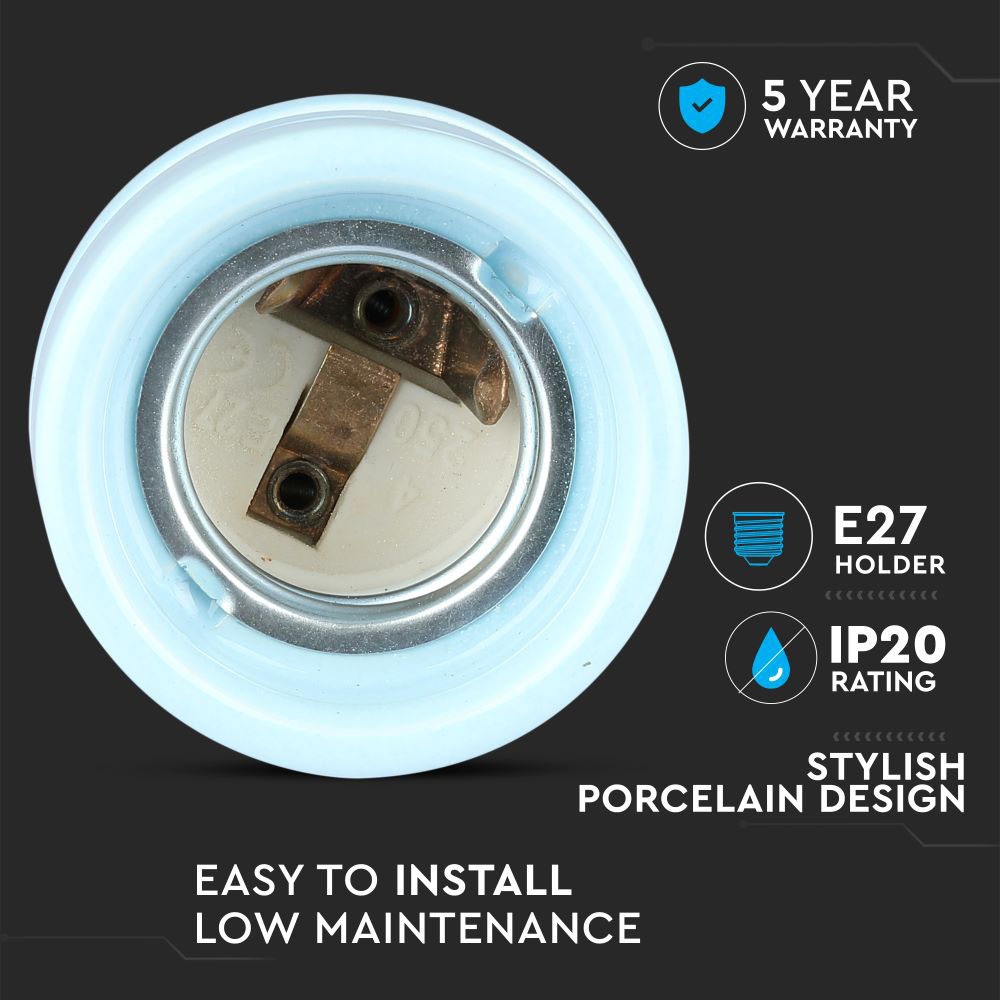 Portalamapda in Porcellana Blu