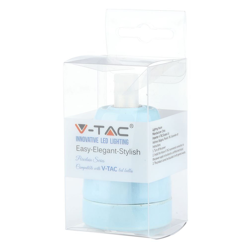 Portalamapda in Porcellana Blu