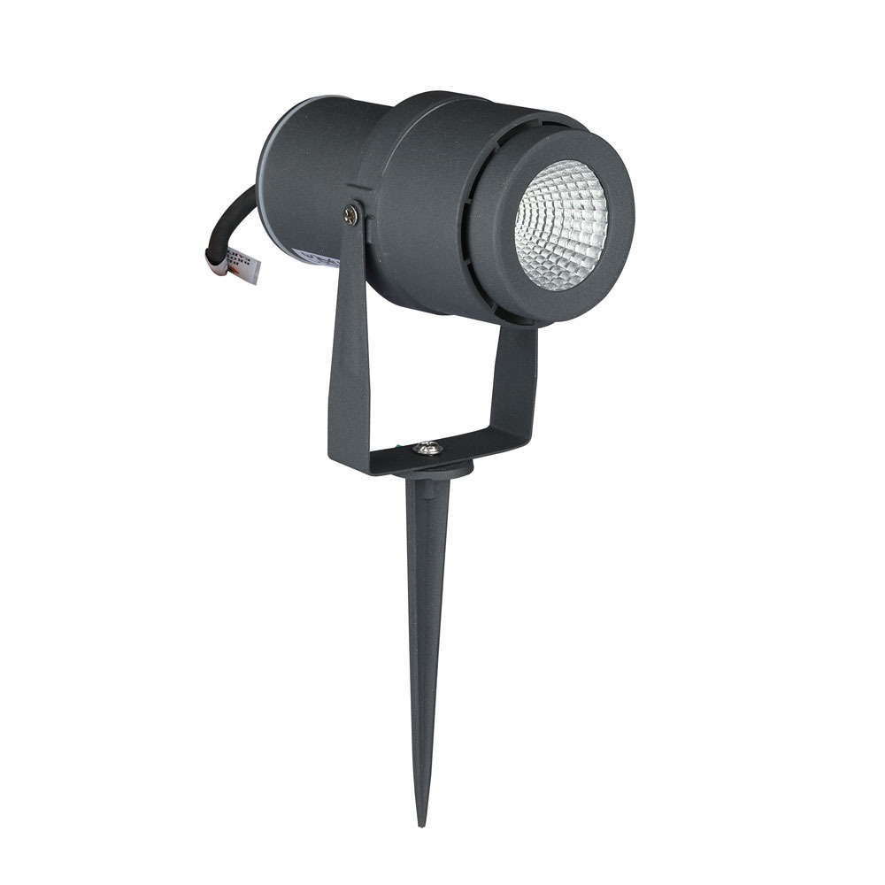 12W LED picchetto per Giardino Corpo Grigio Luce Verde