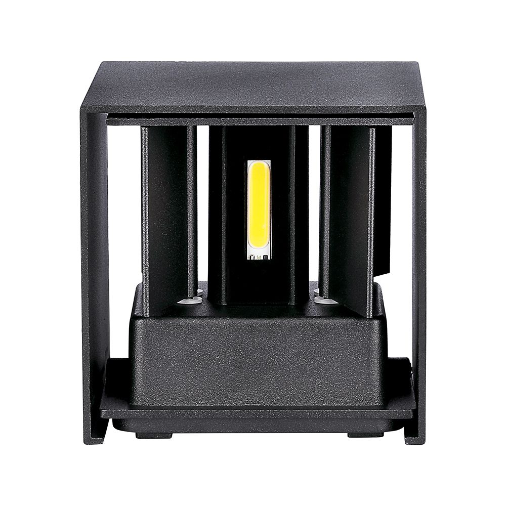 5W Wall Lamp With Bridglux Chip Black Body Square IP65 3000K img 4