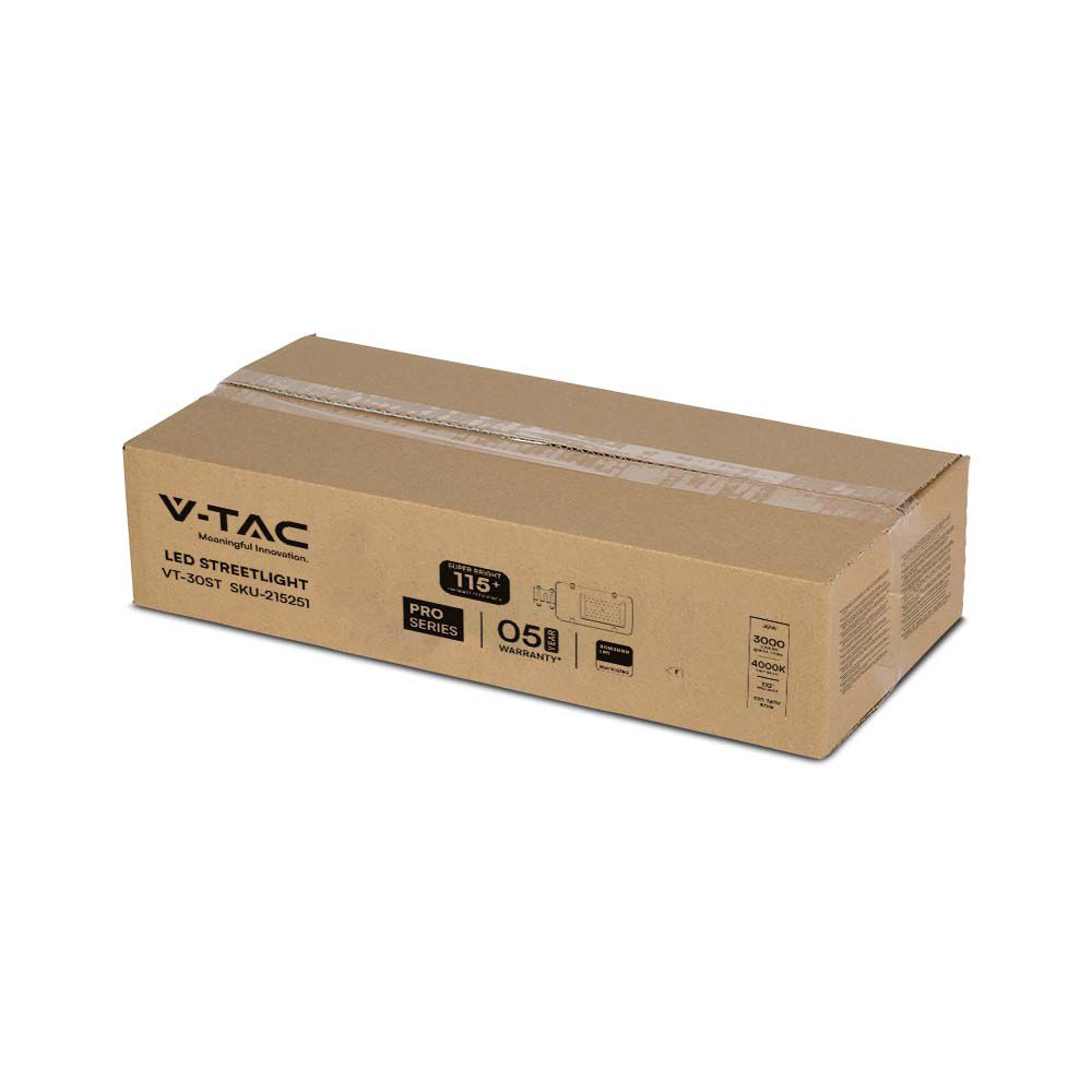 Armatura Stradale LED Chip Samsung 30W Colore Grigio 6500K IP65