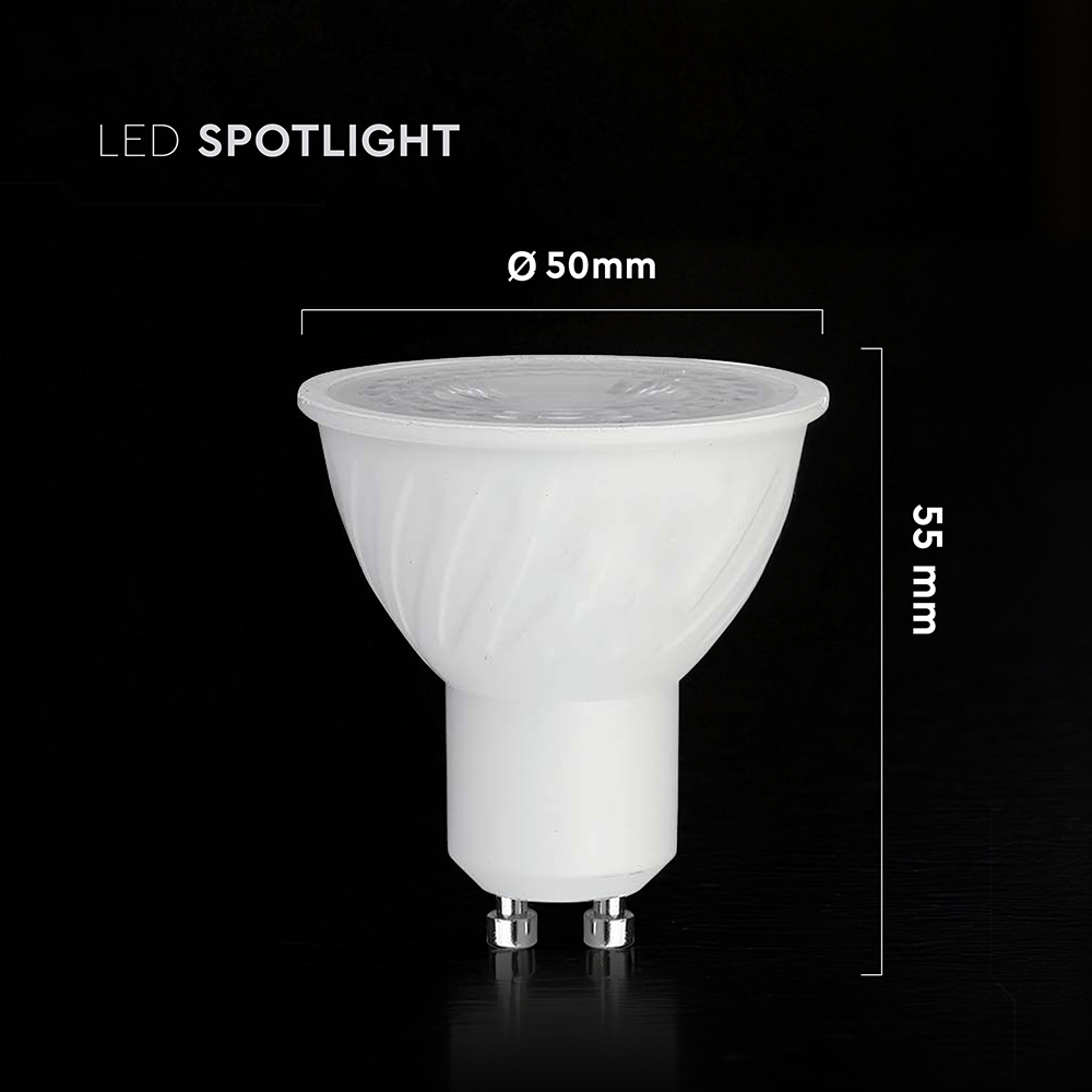 LED Spotlight - CREE CHIP 4.5W GU10 Plastic 38° 4000K
