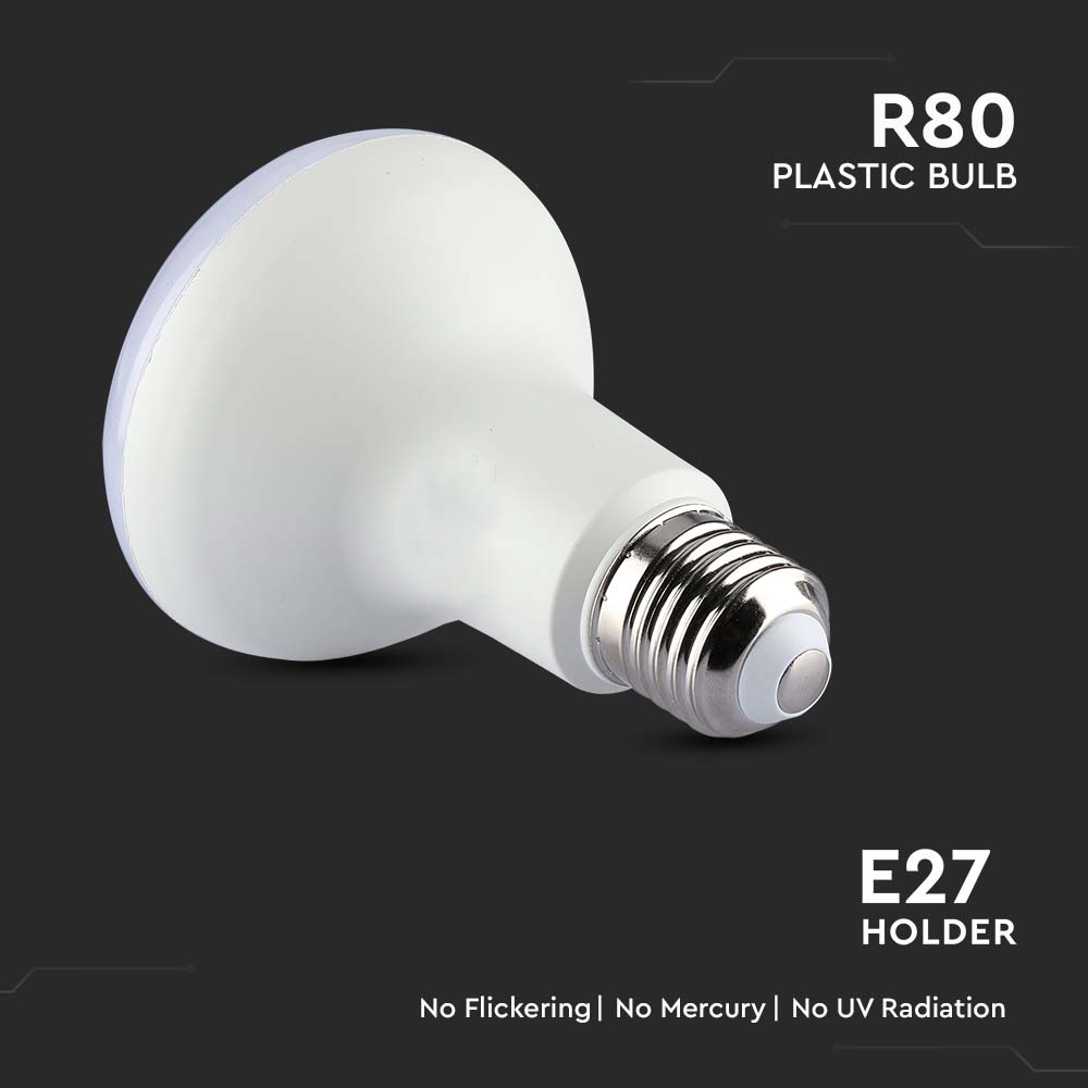 LED Bulb - 11W E27 R80 Thermoplastic 4000K