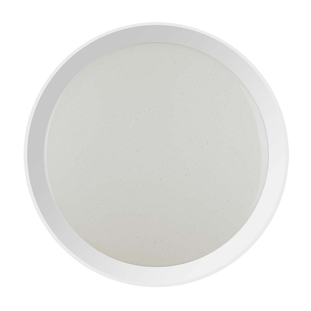 Plafoniera LED Rotonda 60W con Telecomando Cambia Colore 3 in 1 Effetto Stellato d: 565mm h: 75mm Dimmerabile img 1