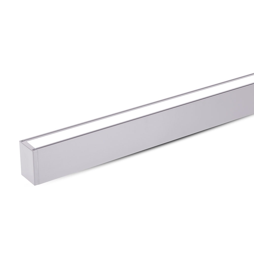 Luce lineare LED Up Down SAMSUNG Chip 60W Sospensione Corpo d'argento 4000K