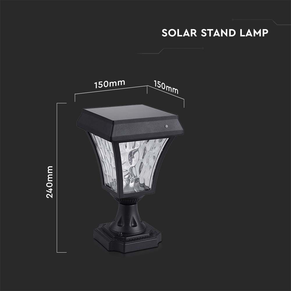 2W Solar Stand Lamp Black Body 3in1 IP44
