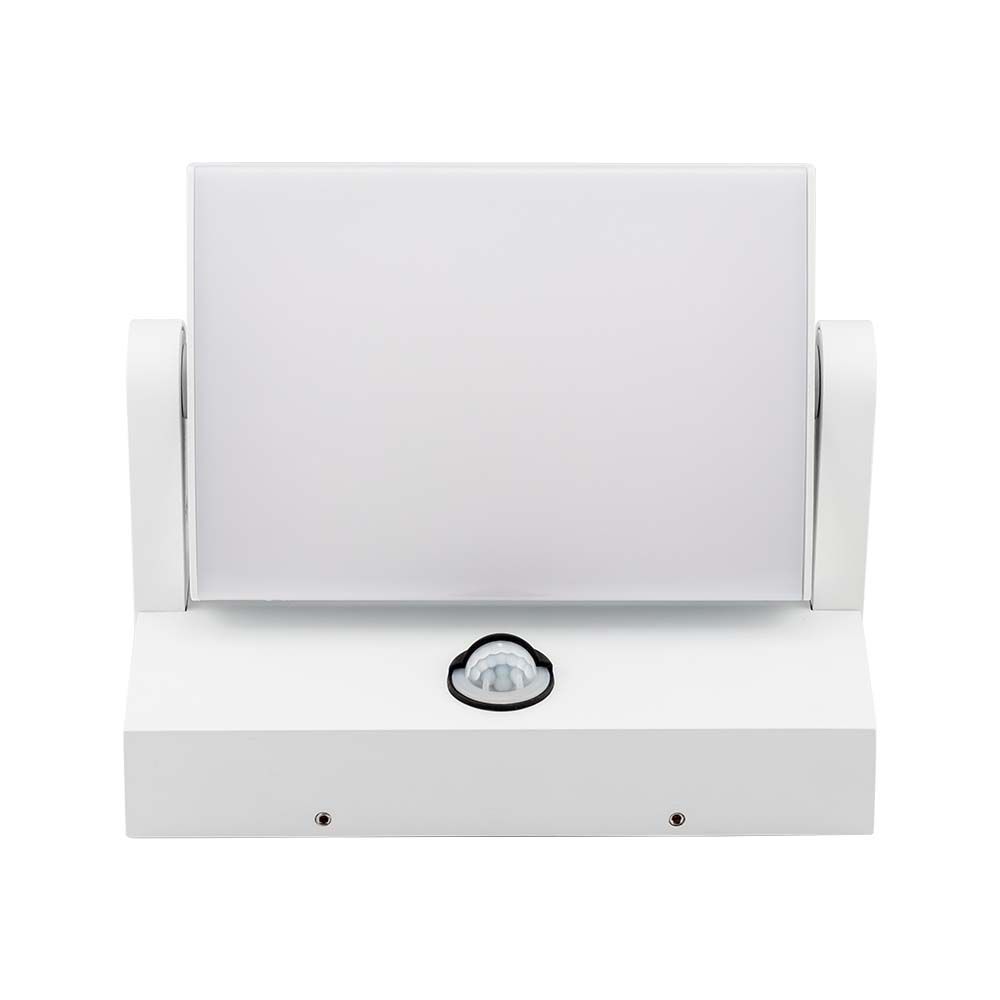 20W LED Wall Sensor White Body 3000K IP65 img 2