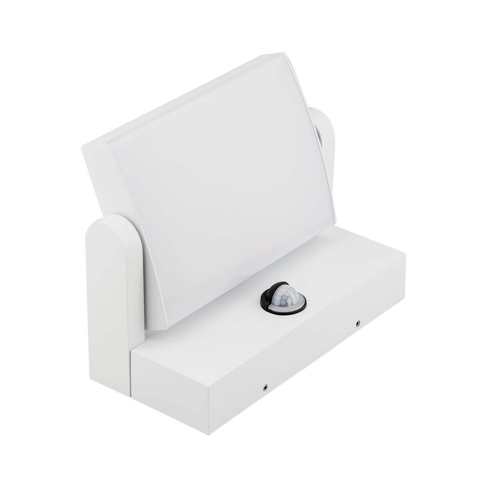 20W LED Wall Sensor White Body 3000K IP65 img 1