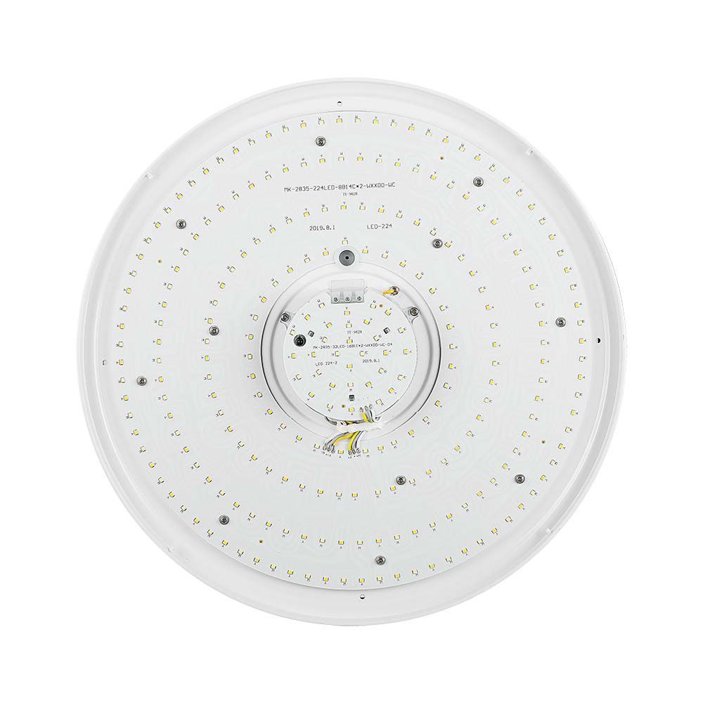 Plafoniera LED Rotonda 60W con Telecomando Cambia Colore 3 in 1 Effetto Stellato d: 565mm h: 75mm Dimmerabile img 3