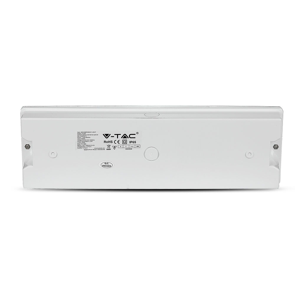 Luce di uscita di emergenza da 3 W. 6000K IP65 1200 mAh img 6