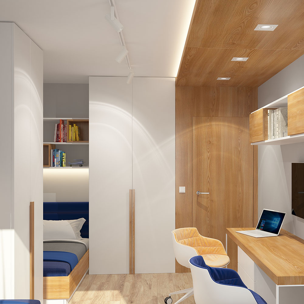 GU10 Portafaretto Quadrato White 2pcs/box