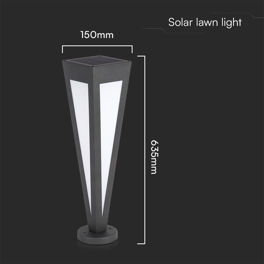 2W Solar Lawn Light 3000K
