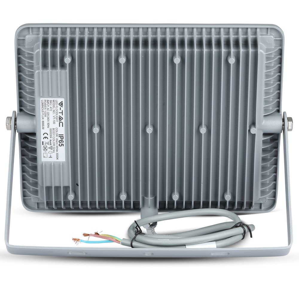 100W LED Proiettore SMD SAMSUNG Chip Corpo Grigio 4000K img 3