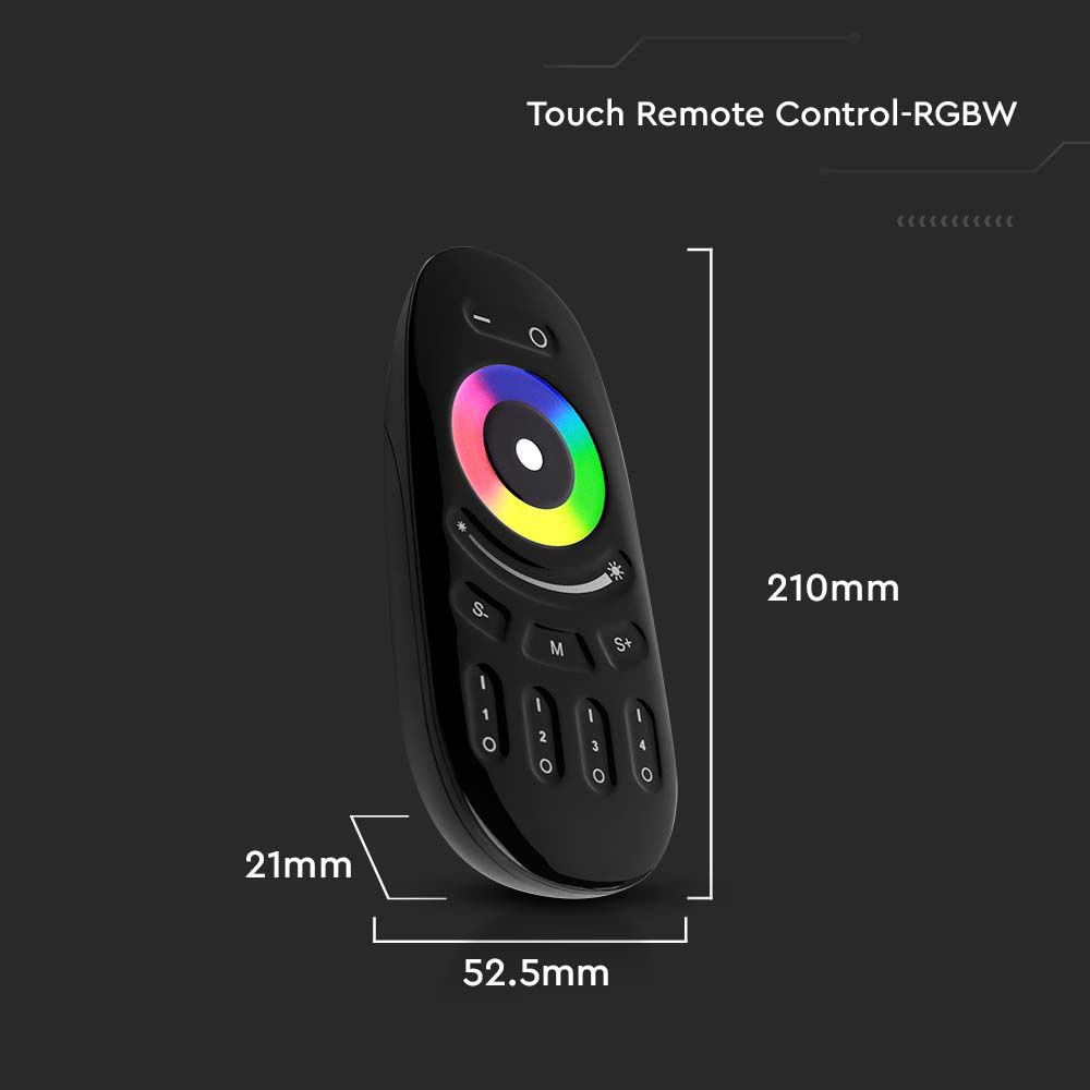 Touch Remote Control RGB + WBlack