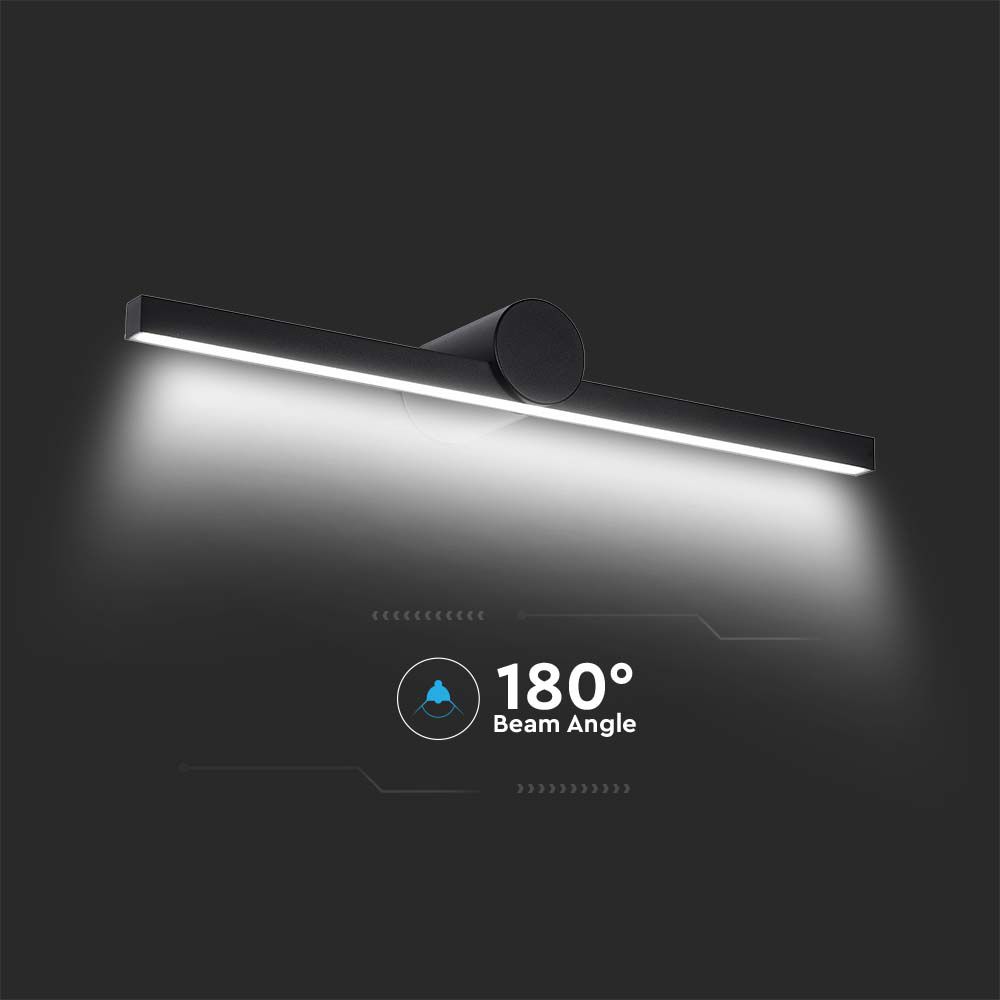 12W LED Mirror Light Black Body 4000K img 2