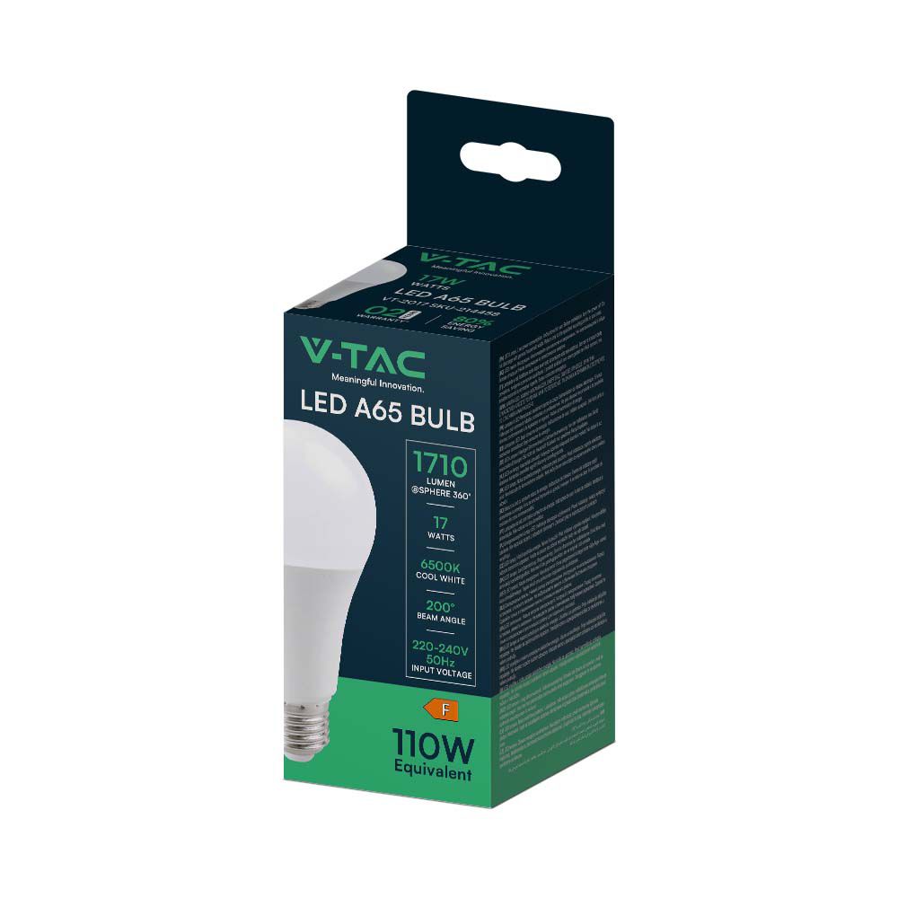 LED Bulb - 17W A65 ?27 plastic 6400K