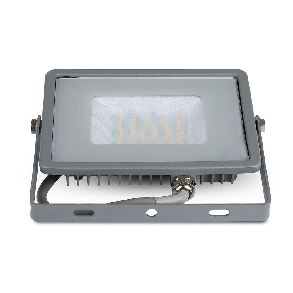 30W LED Floodlight SMD SAMSUNG Chip Corpo Grigio 6400K img 4