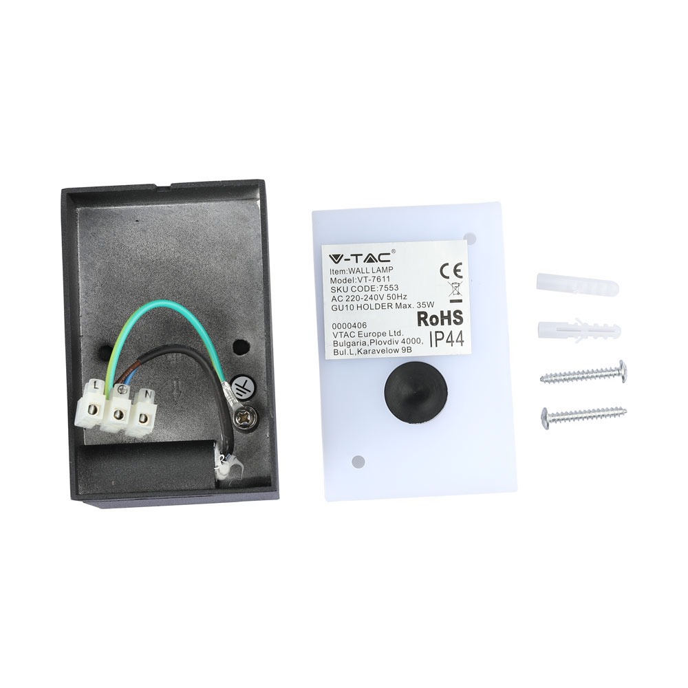 Wall Fitting GU10 Adjustable Head Aluminum 1 Way IP44 img 3